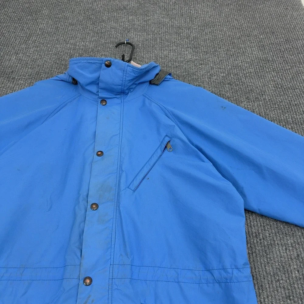 Vintage Windy Pass By The North Face Jacket Mens L Blue Gore-Tex Hooded Gorpcore